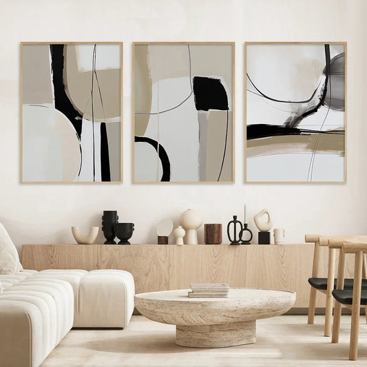 Trio toile minimaliste abstrait No4